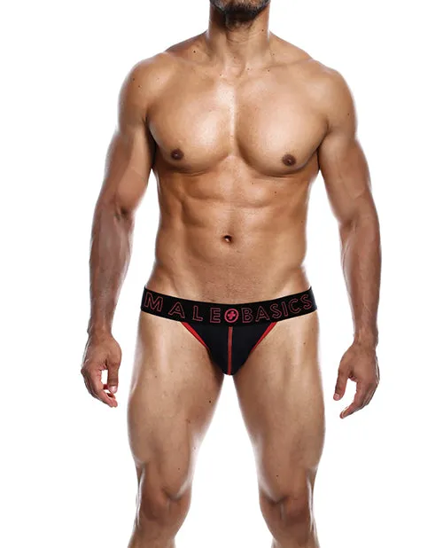Male Basics Neon Jockstrap Red MD Malebasics Vibrators