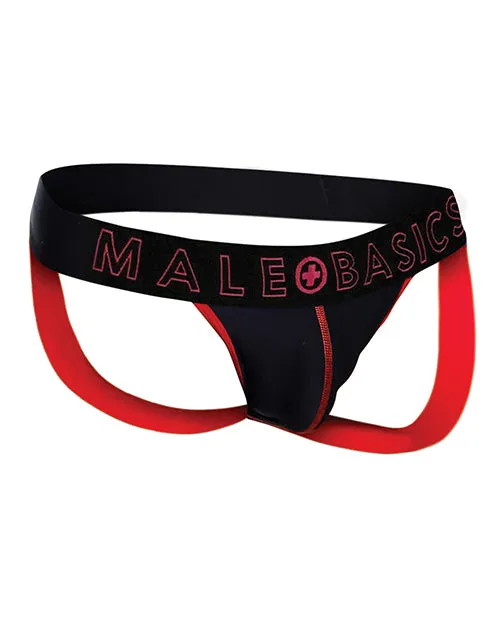 Male Basics Neon Jockstrap Red MD Malebasics Vibrators Male Basics Neon Jockstrap Red MD Malebasics Vibrators