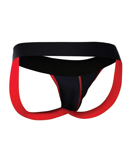 Male Basics Neon Jockstrap Red MD Malebasics Vibrators Male Basics Neon Jockstrap Red MD Malebasics Vibrators
