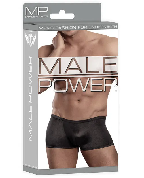 Male Power Male Power Satin Lycra Boxer Black Medium Anal Male Power Male Power Satin Lycra Boxer Black Medium Anal