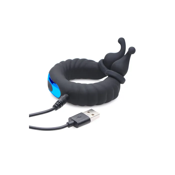 Male Sex Toys 10X Cobra Dual Stimulation Silicone Cock Ring Trinity Men