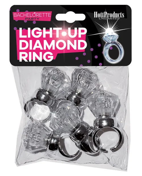 Male Sex Toys Bachelorette Party Light Up Diamond Ring 5 Per Pack Bachelorette