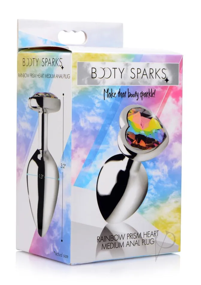 Male Sex Toys Booty Sparks Booty Sparks Rainbow Prism Heart Anal Plug Medium Male Sex Toys Booty Sparks Booty Sparks Rainbow Prism Heart Anal Plug Medium