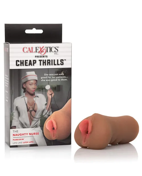 Male Sex Toys Cheap Thrills The Naughty Nurse Stroker Pussy Chocolate Cheap Thrills