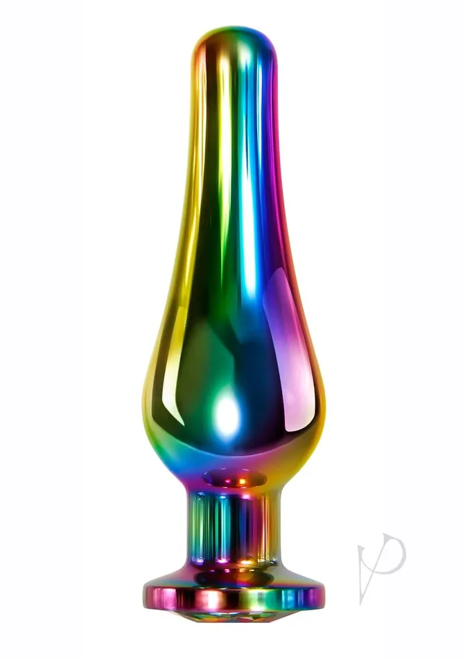Male Sex Toys Evolved Rainbow Metal Anal Plug Medium