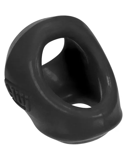 Male Sex Toys Hunkyjunk Hunkyjunk Clutch Silicone Cock and Ball Sling Black