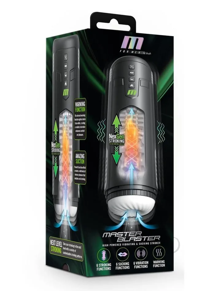 Male Sex Toys M for Men Master Blaster Rechargeable Masturbator Black M For Men Male Sex Toys M for Men Master Blaster Rechargeable Masturbator Black M For Men