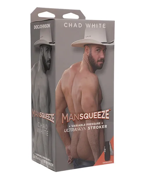 Male Sex Toys Man Squeeze Man Squeeze Chad White Ultraskyn Masturbator Butt Vanilla