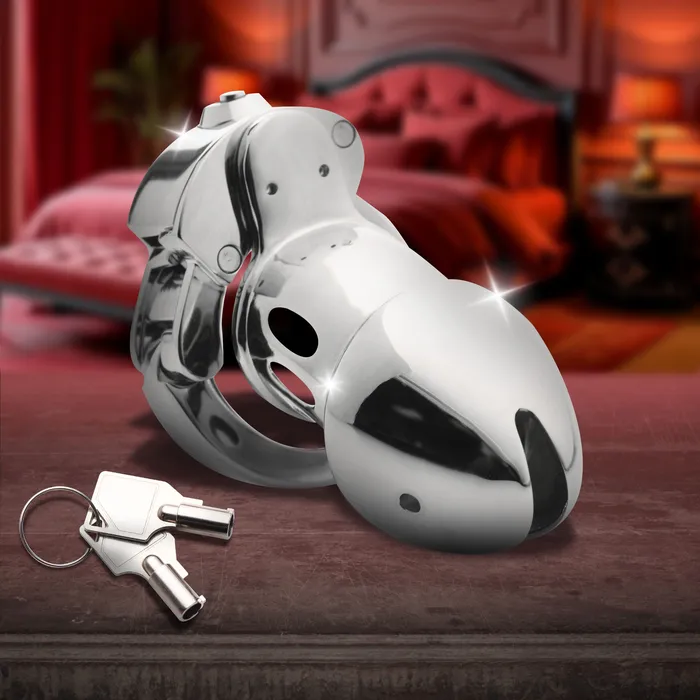 Male Sex Toys Master Series Cock Cuff SnapOn Chastity Cage