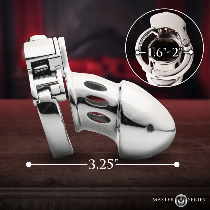 Male Sex Toys Master Series Cock Cuff SnapOn Chastity Cage