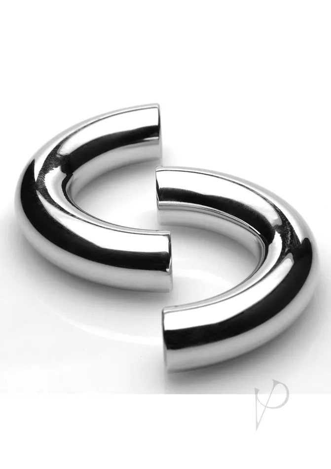Male Sex Toys Master Series Master Series Mega Magnetize Stainless Steel Cock Ring 175in Silver