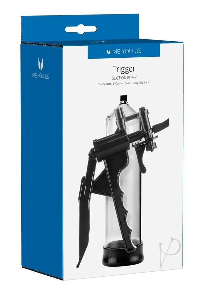 Male Sex Toys Me You Us ME YOU US Trigger Pump Penis Pump ClearBlack