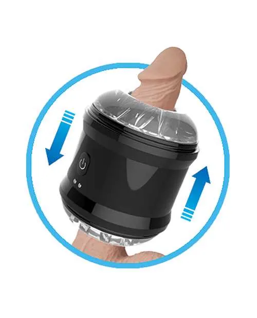 Male Sex Toys Nasstoys Dynamo Rechargeable Dual End Vibrating Masturbator Cup Black