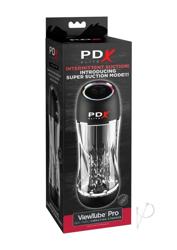 Male Sex Toys Pdx Elite PDX Elite ViewTube Pro Rechargeable Stroker ClearBlack Male Sex Toys Pdx Elite PDX Elite ViewTube Pro Rechargeable Stroker ClearBlack