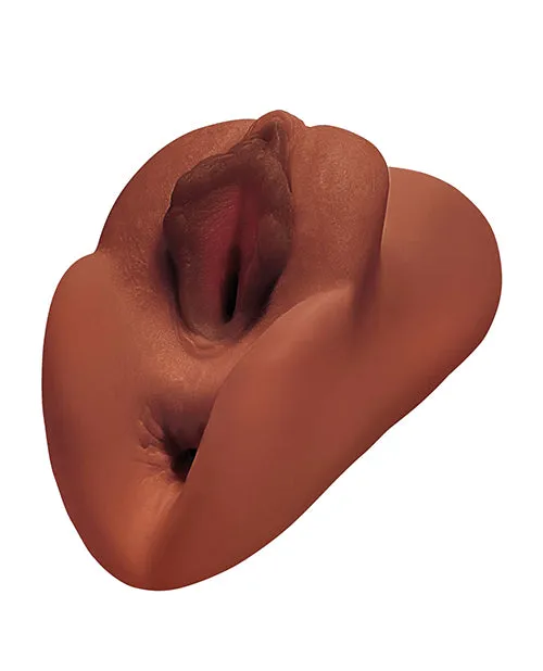 Male Sex Toys PDX Plus Perfect Pussy Double Stroker Chocolate Pdx Plus