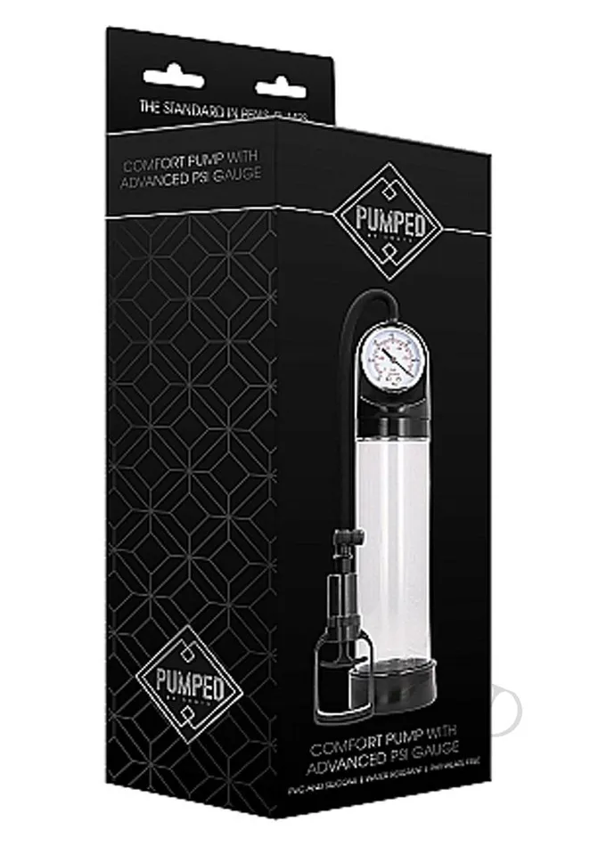Male Sex Toys Pumped Pumped By Shots Comfort Penis Pump with Advanced PSI Gauge Clear Male Sex Toys Pumped Pumped By Shots Comfort Penis Pump with Advanced PSI Gauge Clear