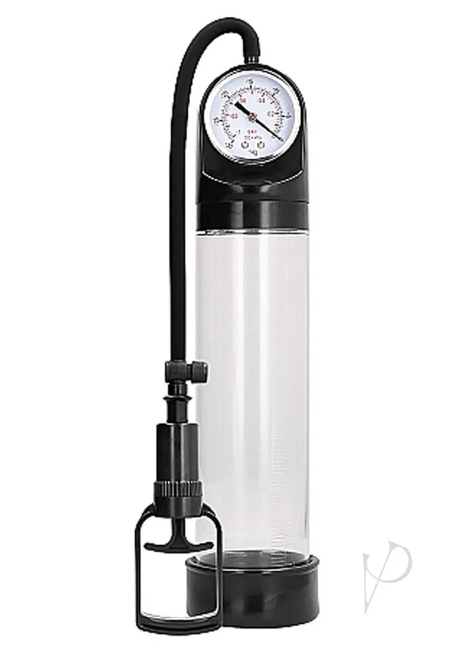 Male Sex Toys Pumped Pumped By Shots Comfort Penis Pump with Advanced PSI Gauge Clear