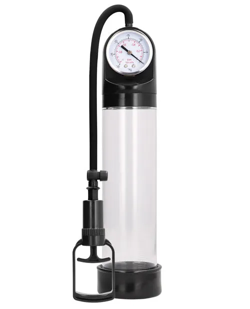 Male Sex Toys Pumped Pumped By Shots Comfort Penis Pump with Advanced PSI Gauge Clear