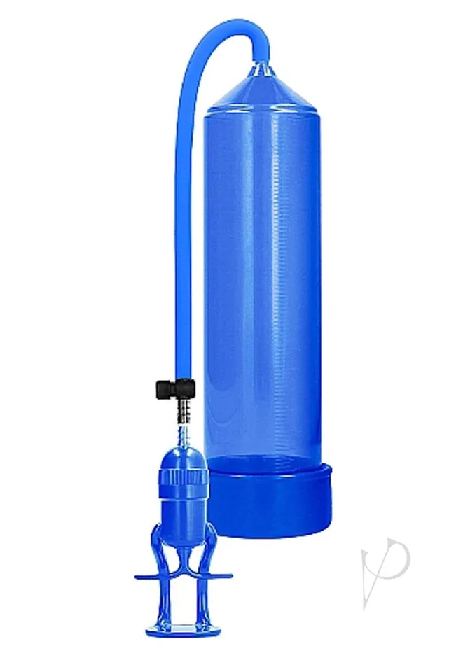 Male Sex Toys Pumped Pumped By Shots Deluxe Beginner Penis Pump Blue
