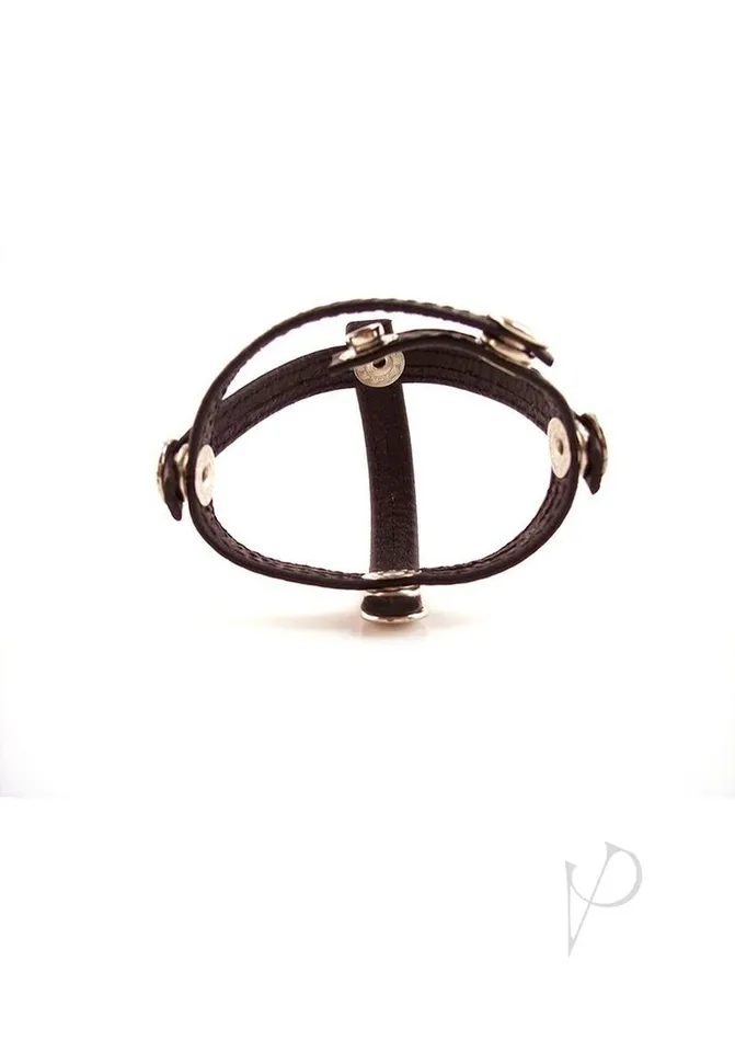 Male Sex Toys Rouge Rouge Three Piece Divider Adjustable Snap Leather Cock Ring Black Male Sex Toys Rouge Rouge Three Piece Divider Adjustable Snap Leather Cock Ring Black