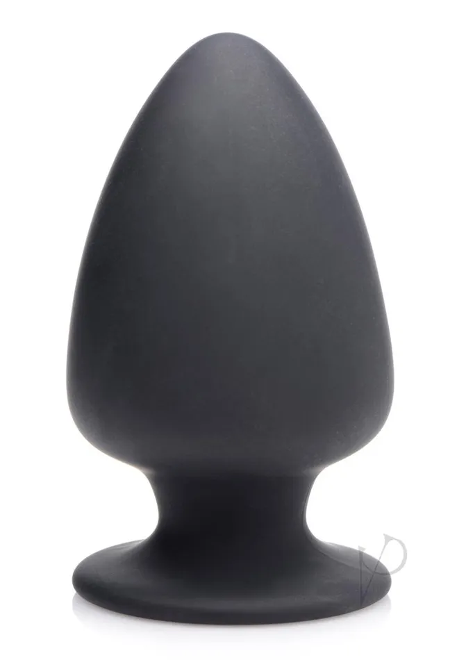 Male Sex Toys Squeeze It SqueezeIt Squeezable Silicone Anal Plug Medium Black