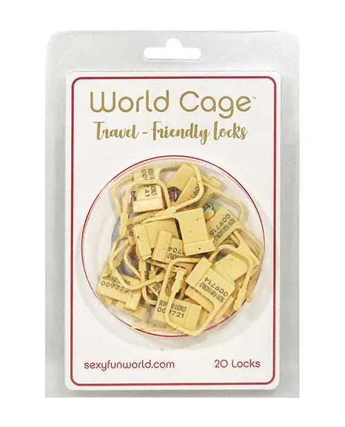 Male Sex Toys World Cage World Cage Travel Friendly Locks 20 Pack Plastic Locks Male Sex Toys World Cage World Cage Travel Friendly Locks 20 Pack Plastic Locks