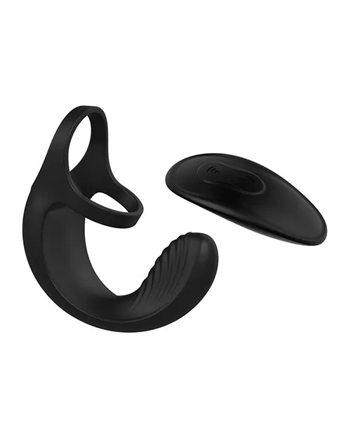Male Sex Toys Zero Tolerance Vibrating Ball Cradle Silicone Rechargeable Cock Ring with Remote Control Black Zero Tolerance