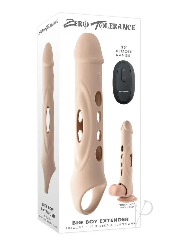 Male Sex Toys Zero Tolerance Zero Tolerance Big Boy Extender Rechargeable Silicone Penis Extension with Remote Control Vanilla Male Sex Toys Zero Tolerance Zero Tolerance Big Boy Extender Rechargeable Silicone Penis Extension with Remote Control Vanilla