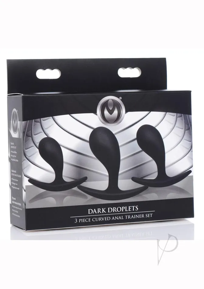 Master Series Anal Master Series Dark Droplets Curved Anal Trainer Set 3 piece Black Master Series Anal Master Series Dark Droplets Curved Anal Trainer Set 3 piece Black