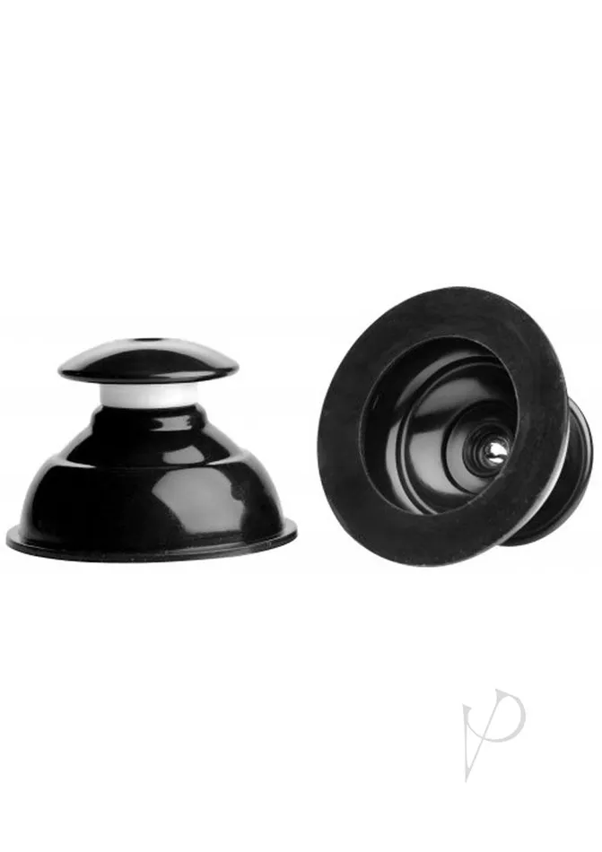 Master Series Anal Master Series Plungers Silicone Nipple Suckers Black