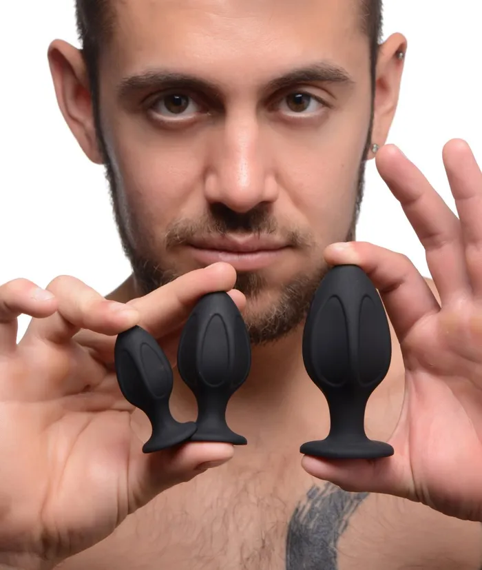 Master Series Anal Triple Juicers Silicone Anal Trainer Set
