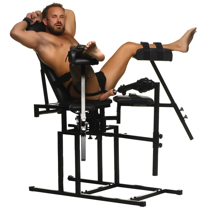 Master Series Female Sex Toys Leg Spreader Obedience Chair with Sex Machine Master Series Female Sex Toys Leg Spreader Obedience Chair with Sex Machine