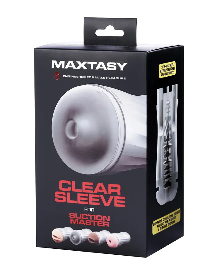 Maxtasy Suction Master Series Sleeve Standard Clear Maxtasy Male Sex Toys