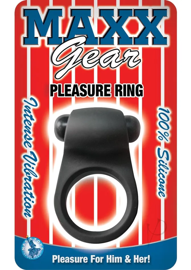 Maxx Gear Maxx Gear Pleasure Ring Silicone Vibrating Cock Ring Black Couples Maxx Gear Maxx Gear Pleasure Ring Silicone Vibrating Cock Ring Black Couples