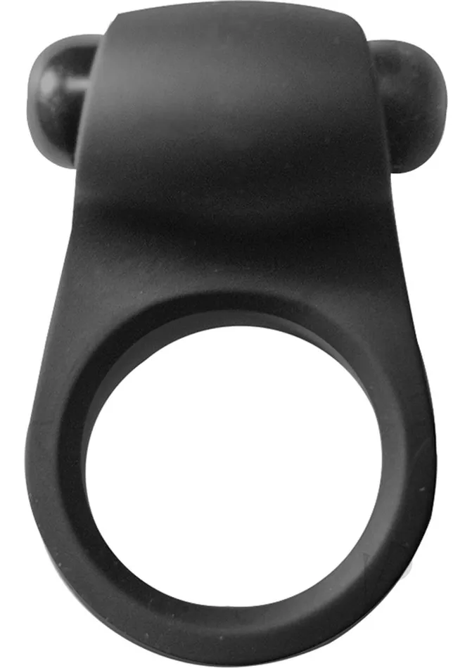 Maxx Gear Maxx Gear Pleasure Ring Silicone Vibrating Cock Ring Black Couples