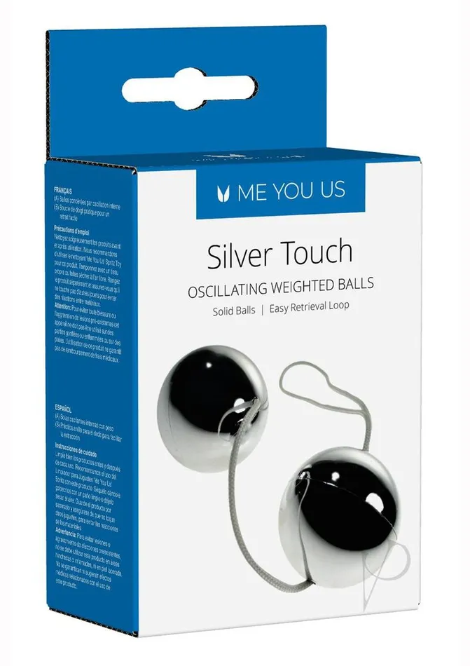 Me You Us Dildos ME YOU US Silver Touch Kegel Love Balls Silver