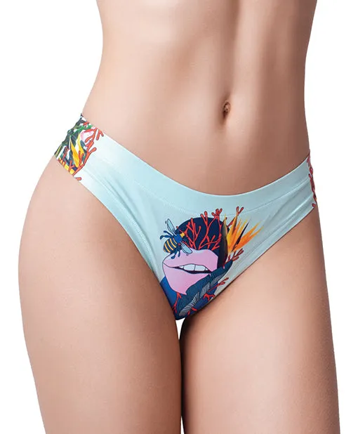 Mememe Male Sex Toys Mememe Botanic Panic Lips Printed Thong MD Mememe Male Sex Toys Mememe Botanic Panic Lips Printed Thong MD