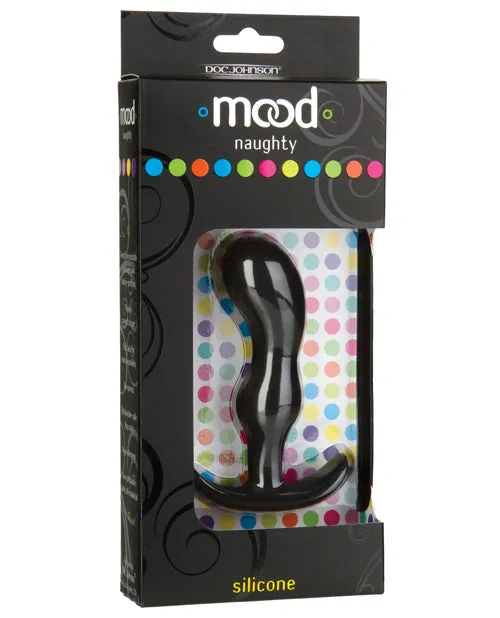 Mood Naughty 2 Silicone Anal Plug Medium Black Mood Anal