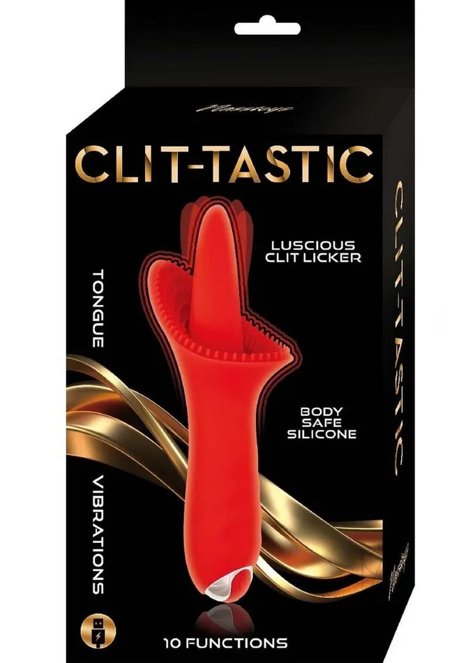 Nasstoys Female Sex Toys ClitTastic Luscious Clit Licker Rechargeable Silicone Clitoral Vibrator Red Nasstoys Female Sex Toys ClitTastic Luscious Clit Licker Rechargeable Silicone Clitoral Vibrator Red