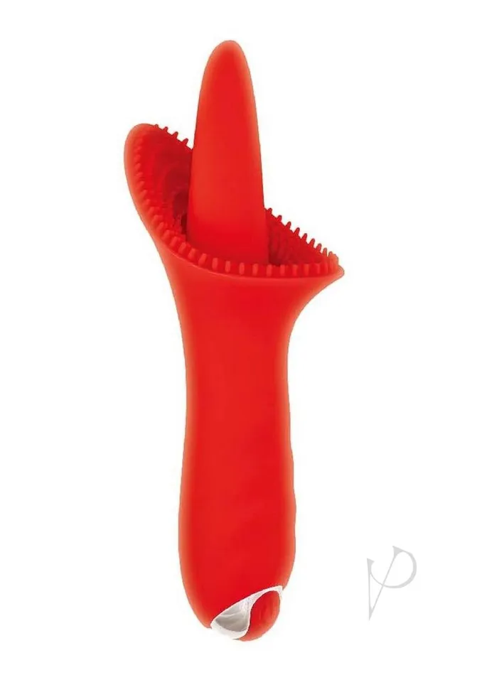 Nasstoys Female Sex Toys ClitTastic Luscious Clit Licker Rechargeable Silicone Clitoral Vibrator Red