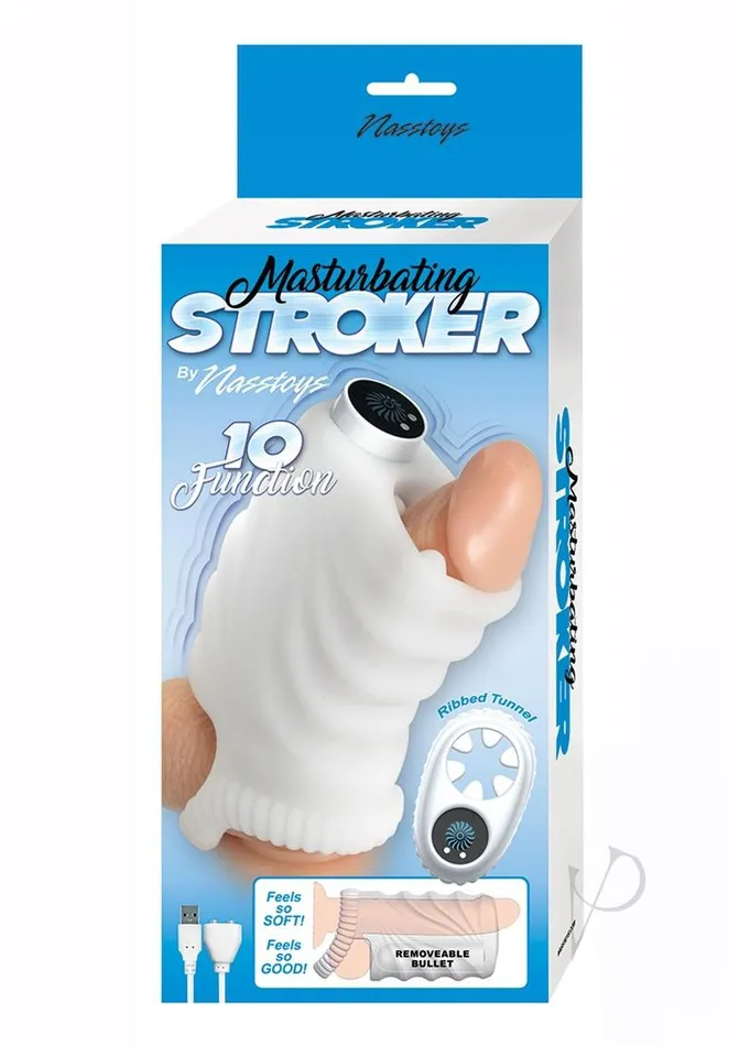 Nasstoys Male Sex Toys Masturbating Stroker Silicone Rechargeable Masturbator White Nasstoys Male Sex Toys Masturbating Stroker Silicone Rechargeable Masturbator White