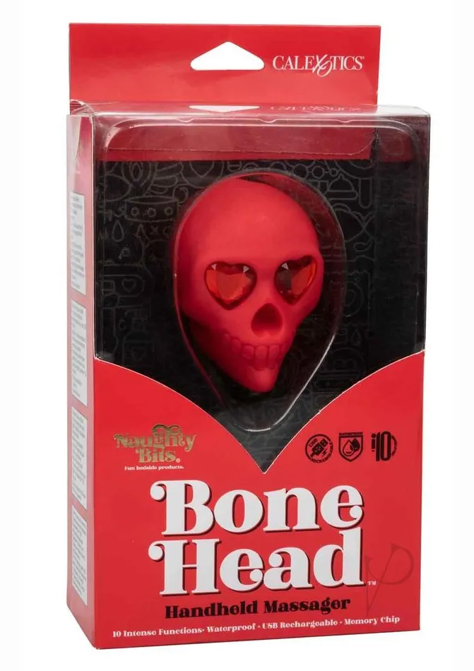 Naughty Bits Bone Head Rechargeable Silicone Massager Red Naughty Bits Female Sex Toys Naughty Bits Bone Head Rechargeable Silicone Massager Red Naughty Bits Female Sex Toys