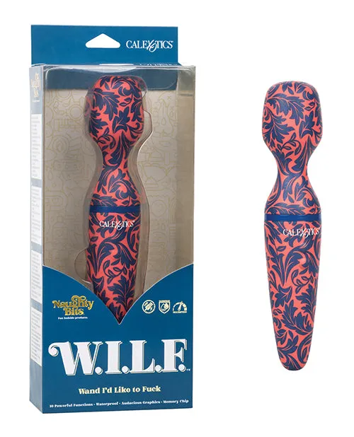 Naughty Bits WILF Wand Id Like to Fk Multicolor Naughty Bits Vibrators