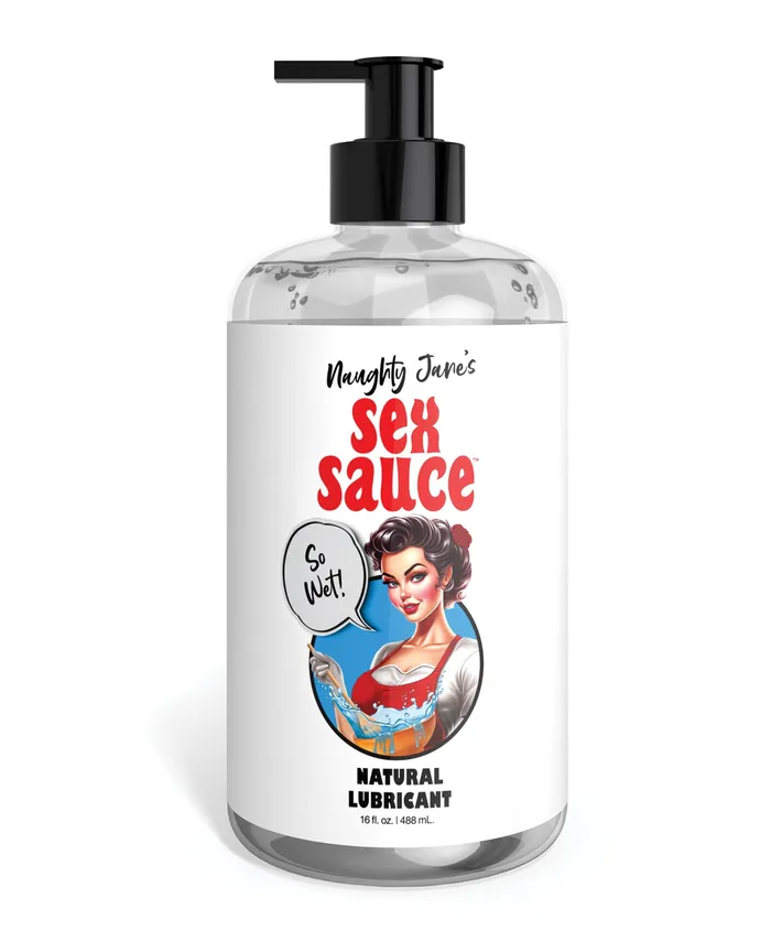Naughty Janes Sex Sauce Naughty Janes Sex Sauce Natural Water Based Lubricant 16oz Sexual Health Wellbeing