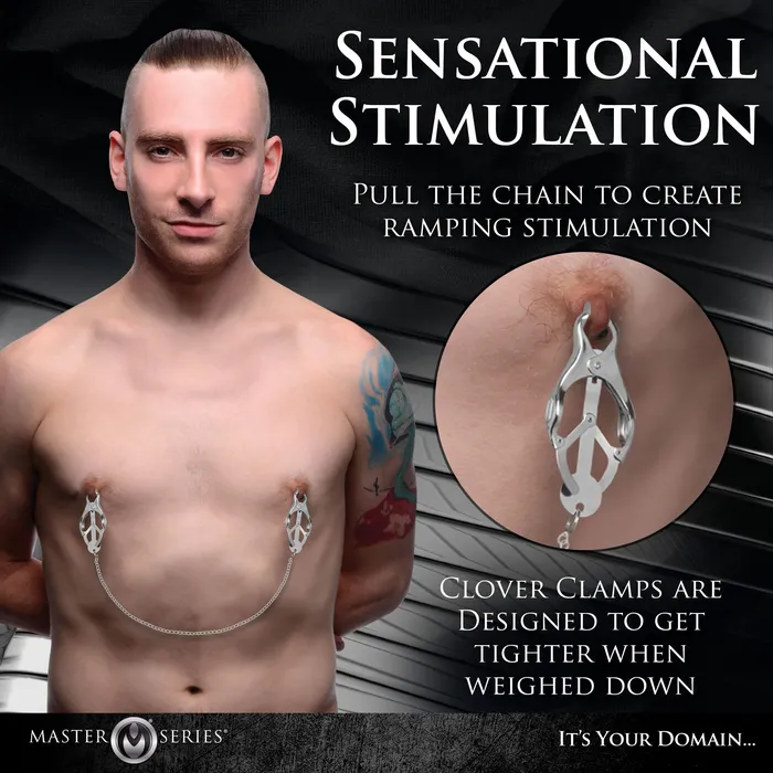 Nipple Clitoral Toys Master Series Tyrant Spiked Clover Nipple Clamps