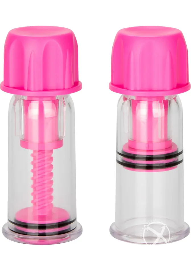 Nipple Play Vibrators Nipple Play Vacuum Twist Suckers Pink