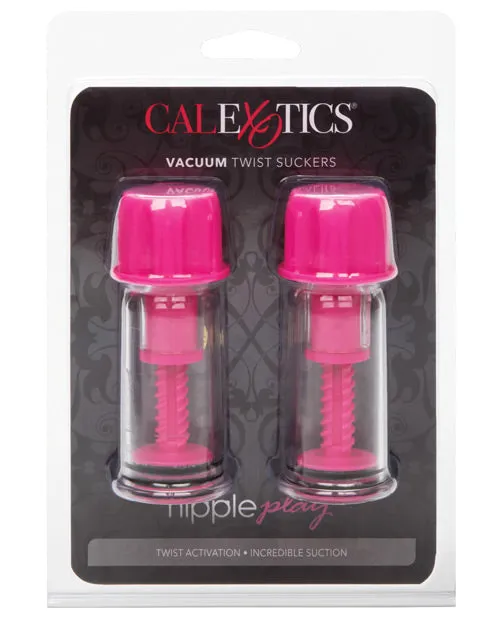 Nipple Play Vibrators Nipple Play Vacuum Twist Suckers Pink