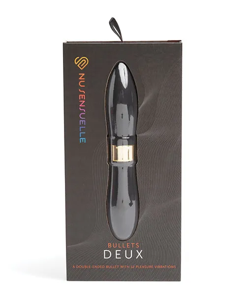 Nu Sensuelle Deux TwoEnded Bullet Black Nu Sensuelle Vibrators Nu Sensuelle Deux TwoEnded Bullet Black Nu Sensuelle Vibrators