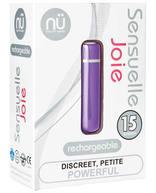 Nu Sensuelle Joie Rechargeable Silicone Bullet Purple Nu Sensuelle Vibrators