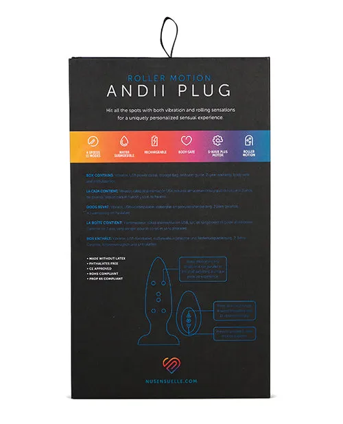 Nu Sensuelle Nu Sensuelle Andii Vertical Roller Motion Butt Plug Ultra Violet Anal Nu Sensuelle Nu Sensuelle Andii Vertical Roller Motion Butt Plug Ultra Violet Anal